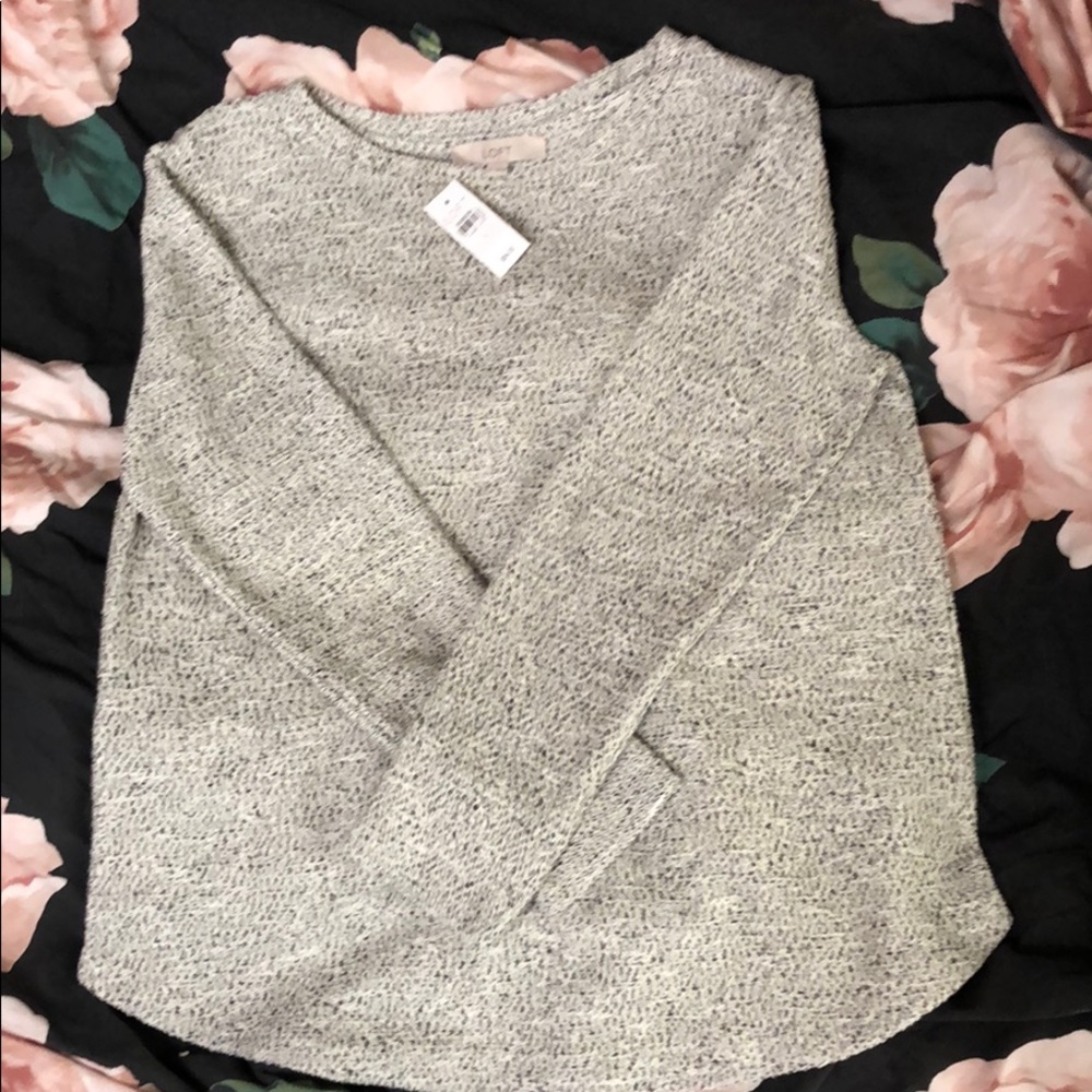 Black and white sweater